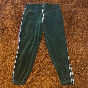 Tommy Hilfiger Dark Green Joggers with Side Branding